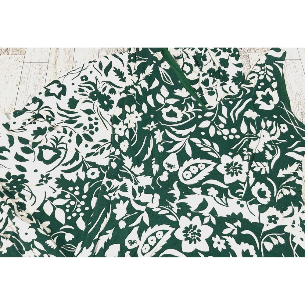 Womens Petite Boden Green & White Eliza Sleeveless Floral Midi Dress Size 6P